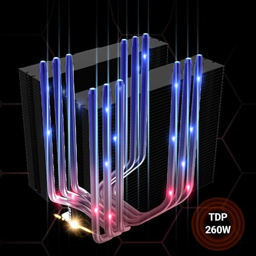 Ant Esports ICE C621 CPU Cooler/CPU Fan with ARGB LED PWM Dual Fans - Black | All Black, Direct Contact Technology & 4 Heat Pipes | Support Intel... - Image 6