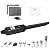TOPENS A5S Automatic Solar Gate Opener for Medium Duty Single Swing Gates Up to 16ft, Single Swing Gate Operator Battery Powered with Remote Control Kit Gate Motor Solar Panel Included