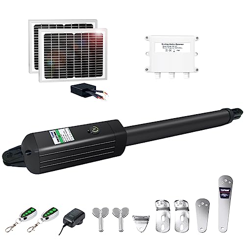TOPENS A5S Solar Single Swing Gate Opener Medium Duty | Single Swing…
