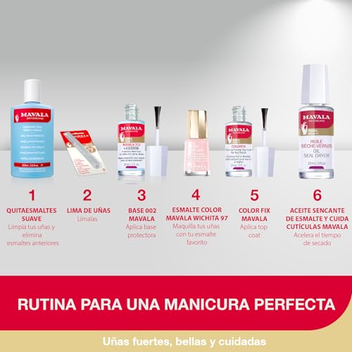Aceite secante de uñas Mavala de 10 ml con aceite de algodón y vitamina E 5