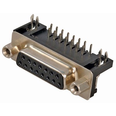 Connecteur D-Sub 15 broches femelle Jameco Pt285805 à rivetage permanent premium