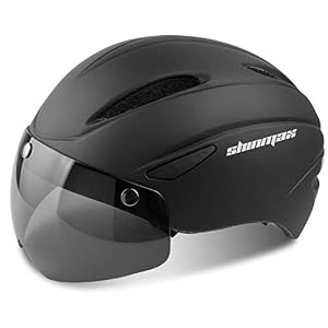 Shinmax Bike Helmet for Men Women, Bicycle Helmet with Detachable Magnetic Goggles & Portable Bag Adjustable for Adult Road Biking Mountain Cycling Helmet (BC-001)