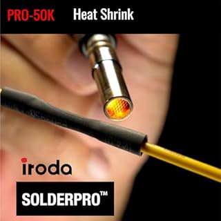 IRODA SOLDERPRO 50K | 4-in-1 Heat Gun & Mini Torch | Rapid 18s Heat Up, 30-70W Adjustable Power, Up to 40 Min Runtime | Ideal for Electrical, DIY & Crafts