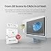 Revopoint MetroX 3D Scanner for 3D Printing, Handheld 3D Printer Scanner Blue Laser Scan, Metrology-Grade Precision 0.01mm for Metal Dark Object, Up to 60fps Speed, Support Windows macOS, Advanced