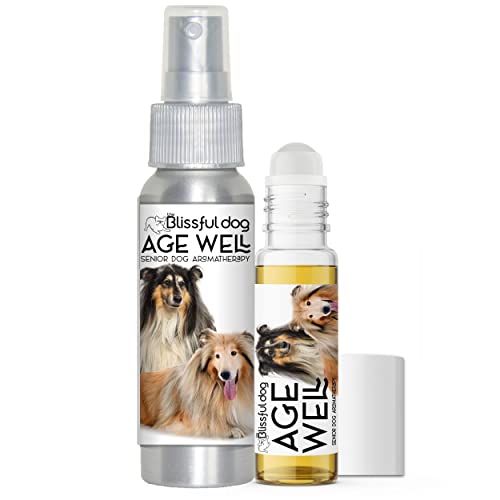 Image of The Blissful Dog Collie Age Well Dog Aromatherapy Roll-On Bottle for Your Dog's Peaceful Ageing