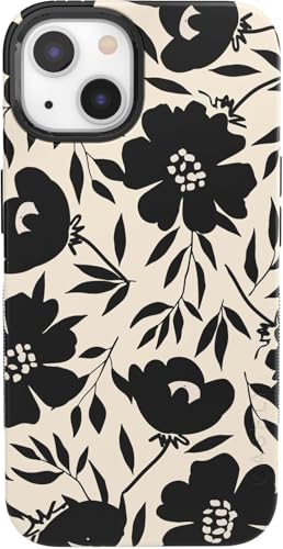 Casely iPhone 13 Case | Dark Fantasy | Contrast Floral | Bold Protective Design | Compatible with MagSafe