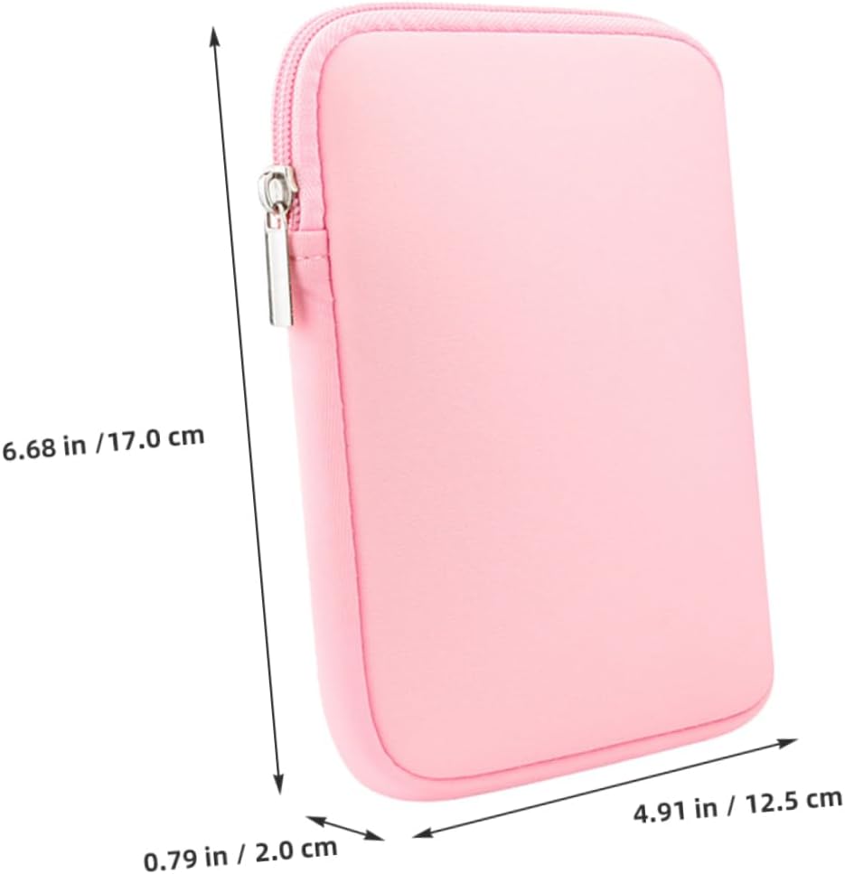 Protective Case Hand Strap E-Reader Cover Case Stand Scratch Resistant Checkered Design Compact E-Book Bag for Travel