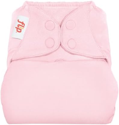Flip Hybrid Reusable Cloth Diaper Cover with Adjustable Snaps and Stretchy Tabs - Fits Babies from 8 to 35+ Pounds (Blossom)