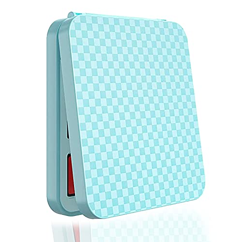 Switch Game Case, Games Card Storage Case, 12 Games Card Storage Case, Spielkarten-Hülle für Nintendo Switch, 12 Schlitze für Game-Karten und 12 für SD Schlitze (Hellblau) Cover