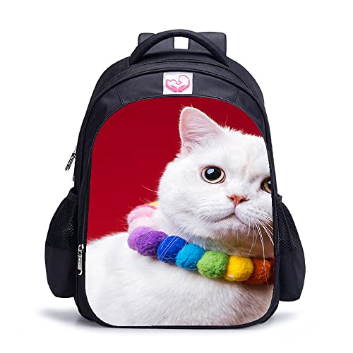 Sac à dos d'école chat personnalisé idéal comme cadeau de rentrée