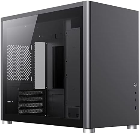 GameMax Spark Gaming Cube, Micro-ATX Modular Gaming PC Case, Dual Tempered Glass Side Panels, USB3.0 - Type C | Black