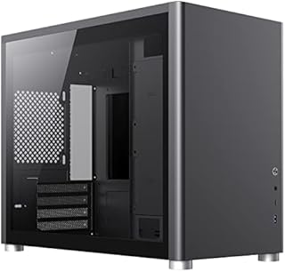 GameMax Spark Gaming Cube, Micro-ATX Modular Gaming PC Case, Dual Tempered Glass Side Panels, USB3.0 - Type C | Black