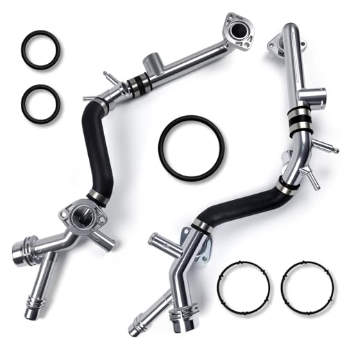 Upgrade aluminum engine coolant,radiator pipes and water pipes.Compatible with,Audi A4 2005-2008, A4 Quattro 2005-2009, A6 2006-2011, A6 Quattro 2005-2009 3.0L-3.2L Replace Number 06E121045E by Umipange - Used condition - US$37.59