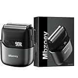 Mbzoey Electric Foil Shavers for Men: Mini Electric Razor for Face - IPX7 Waterproof Cordless Razor with LED Display & Fast Charge - Micro-Comb Technology & Precision Blades