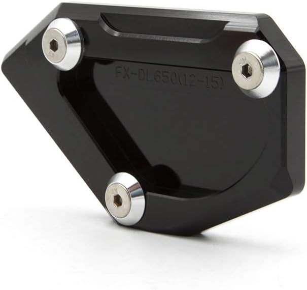 FXCNC Racing Aluminum CNC Motorcycle Sidestand Plate Kickstand Extension Pad Compatible with Suzuki DL650 V-STROM 650 2012-2020