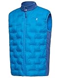 Picture of Little Donkey Andy Men's Lightweight Puffer Vest, Outdoor Windproof Sleeveless Jacket for Hiking Travel Golf Blue L