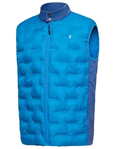 Little Donkey Andy Men's Lightweight Puffer Vest, Outdoor Windproof Sleeveless Jacket for Hiking Travel Golf