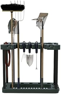 Unibos Freestanding Garden Tool Rack Storage Trolley with Wheels - Holds Over 30 Tools Ideal for Sheds Garages Garden Yards Portable Organiser