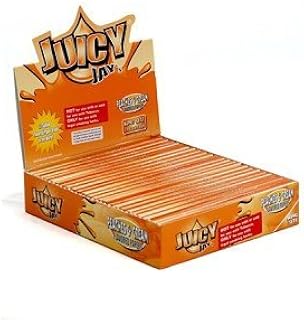1 Box Juicy Jay's King Size Rolling Papers - Peaches and Cream - 24 Packs / 1 Full Box