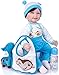 MAIGOU Soft Reborn Bambini Bambola Bambola Corpo in Tessuto 55 cm Realistic Newborn Bambola per Ragazzo Moda Giocattolo per Bambini Ragazza Regali di Compleanno di Natale Baifantastic