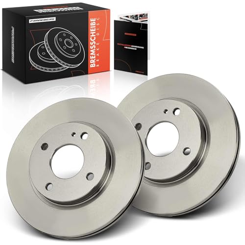 Frankberg Brake Disc Set incl. 2x Discs Front Vented Ø258mm Compatible with Fiesta VI CB1 CCN Fiesta VI Van Replace# 1535924,1523795