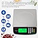 KNSWE Large Kitchen Scale Black 40KG/88LB Commercial Food Scales Digital Weight for Cooking Meat Baking Bread Price Computing 304 Stainless Steel with Parts Counting Deli Stores Tare Function