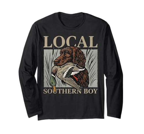Boykin Spaniel Duck Hunt Season Local Southern Boy Outdoor Long Sleeve T-Shirt