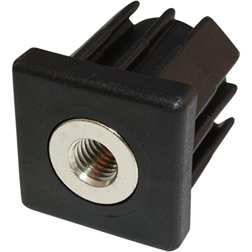 Tapón de rosca, Hoffman hembra cuadrado M10u00a0para tubo cuadrado 50u00a0x 50u00a0x 2,0u00a0mm