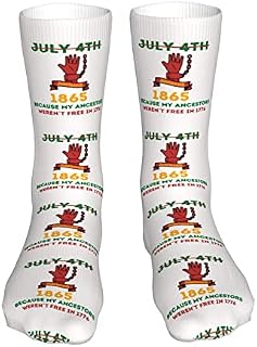 883 Compression Socks Juneteenth July 4Th Calf Socks Non Slip Sports Socks Breathable Athletic Socks For Jogging Trekking Walking 40cm