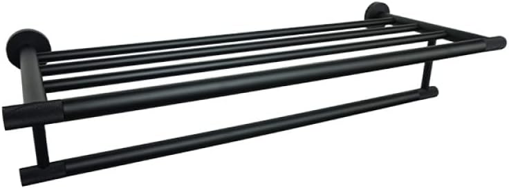 Bathroom Accessories Towel Rack Shelf Matte Black Towel Ring Hanger Wall Mounted Paper Holder Toilet Brush Holder Robe Coat Hook,2 PCS Paper Holder (Towel Rack)