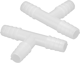 GFRGFH Conectores de tubulação de linha aérea de aquário de 10 mm de plástico transparente junta de tubo de água para jardins farmacêuticos fácil de usar
