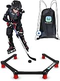 Hockey Stick Handling Trainer - Lightweight Portable Training Aid With Non Grip End for Ice, Synthet