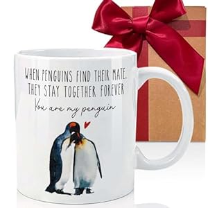 You Are My Penguin Coffee Mug I Love You Gifts for Him Her, Wedding Gifts for Couple, Anniversary Mug Gifts for Men Women, Valentines Gifts for Boyfriend Girlfriend Wife Husband