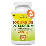 Bandini® Iodure de Potassium 365 comprimés 400mcg Vegan - Supplément d'iode à haute dose - Approvisionnement pour plus d'un an - Iode pur en micro-comprimés faciles à avaler - Sans gluten et sans OGM