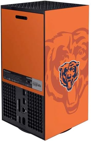 Skinit Decal Gaming Skin Compatible with Xbox Series X Bundle - Officially Licensed NFL Chicago Bears Double Vision Design