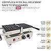 ALDKitchen Belgian Waffle Maker Thick with Removable Plates | Swing Type Belgian Waffle Iron | 2 Square-Shaped Waffles | 110V