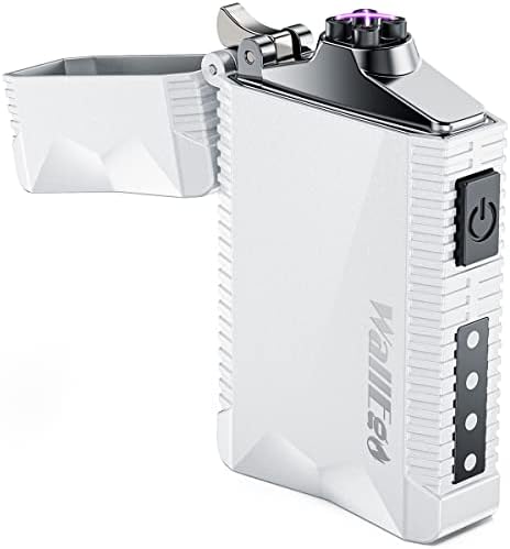 WallEgo Electric Dual Arc Lighter, Windproof Flameless Usb Rechargeable Plasma Lighters