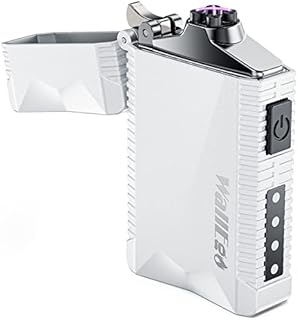WallEgo Electric Dual Arc Lighter, Windproof Flameless Usb Rechargeable Plasma Lighters