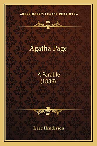 Agatha Page: A Parable (1889)