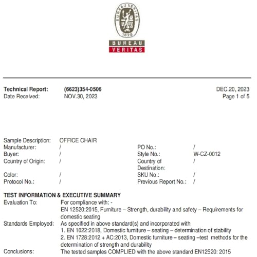 BASETBL Big and Tall Office Chair, Heavy Duty 440lbs 200kg Executive Computer Chair, 60cm Extra Wide PU Leather Ergonomic Desk Chair with Adjustable Headrest, Footrest & Lumbar Support, Black - Image 8