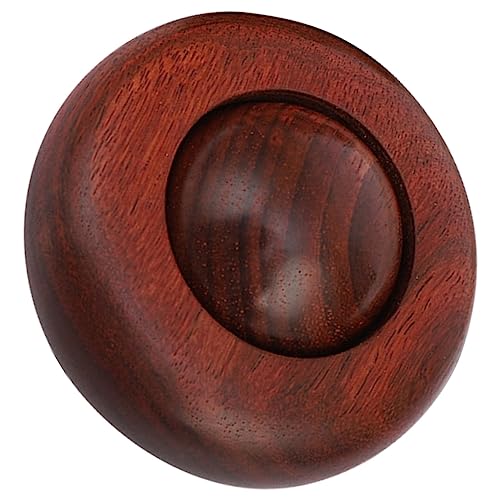 IWOWHERO Portable Handheld Wooden Massage Smooth Acupoint Massage Tool for Deep Tissue Relaxation Ideal for Home Travel Use Peanut Sensory Experience