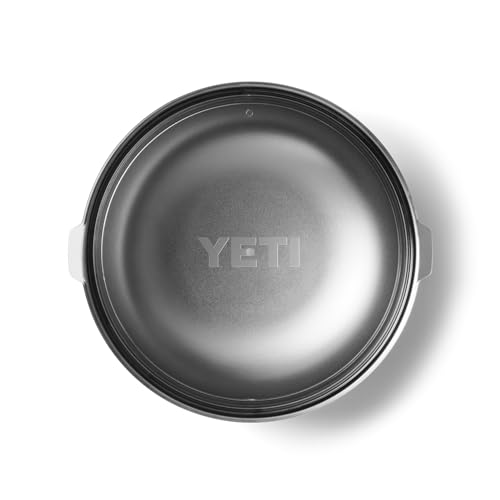 Image of YETI Rambler Low Bowl, Vacuum Insulated, Stackable and Nestable Stainless Steel Bowl with Lid, 1.6 Quart, White