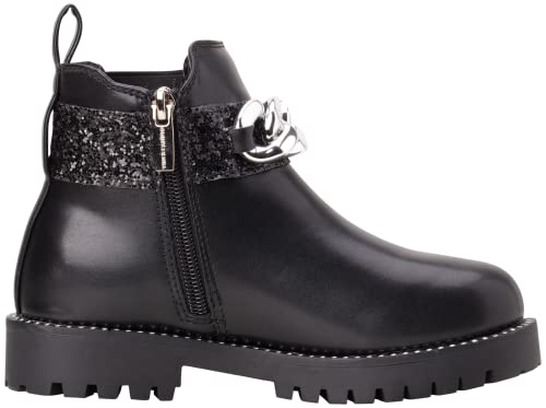 Vince Camuto Girls' Boots - Chunky Combat Moto Riding Boots With Chain (12.5-5), Size 3, Black #TOP3