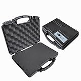 Cedar Mill Firearms Pick and Pluck Foam Hard Lockable Waterproof Pistol Gun Case for Carrying Handguns & Revolvers Airline TSA Approved Flight Travel Safe Fits Glock Smith & Wesson 9mm pistols/handgun