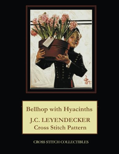 Bellhop with Hyacinths: J.C. Leyendecker Cross Stitch Pattern