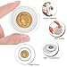 XYZsundy 40 Pcs 46MM Coin Capsules with 6 Sizes Foam Gaskets for Coin Collection American Silver Eagle Liberty Coin, Half Dollar,Bitcoin (40Pcs White Foam Gasket (20/25/30/35/40/46MM))
