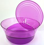  TW 1a Tupperware - Eleganzia Salat-to-go - 2,3L - lila