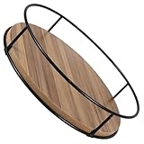 Support rotatif de cuisine : plateau de : organisateur de plateau tournant lazy susan pour dessus de table, plateau tournant en bois rond pour armoire, décoration de cuisine, table basse, rangement de condiments, épices, plateau de vanité de salle de bain pour , adapté pour le stockage de nombreux articles tels que les pots à épices de cuisine, les parfums. et autres articles de toilette quotidiens.