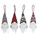 ZYCX123 4pcs / Set Gnomos Árbol de Navidad Que cuelgan Adornos de Navidad de Santa Claus muñeca de Peluche Hecho a Mano decoración de Vacaciones de Regalos