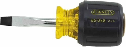 Stanley 66-088 Destornillador de punta estándar con agarre de vinilo de 14 pulgadas